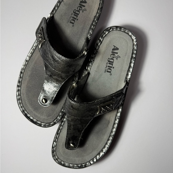 Alegria Shoes - Alegria Women's Silver Sandals Size 41 /US 10-10.5